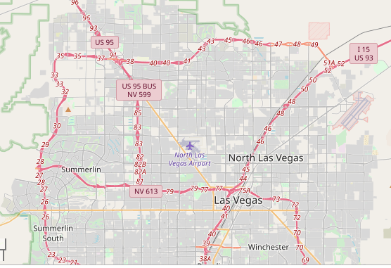 North Las Vegas, Nevada Major Highways