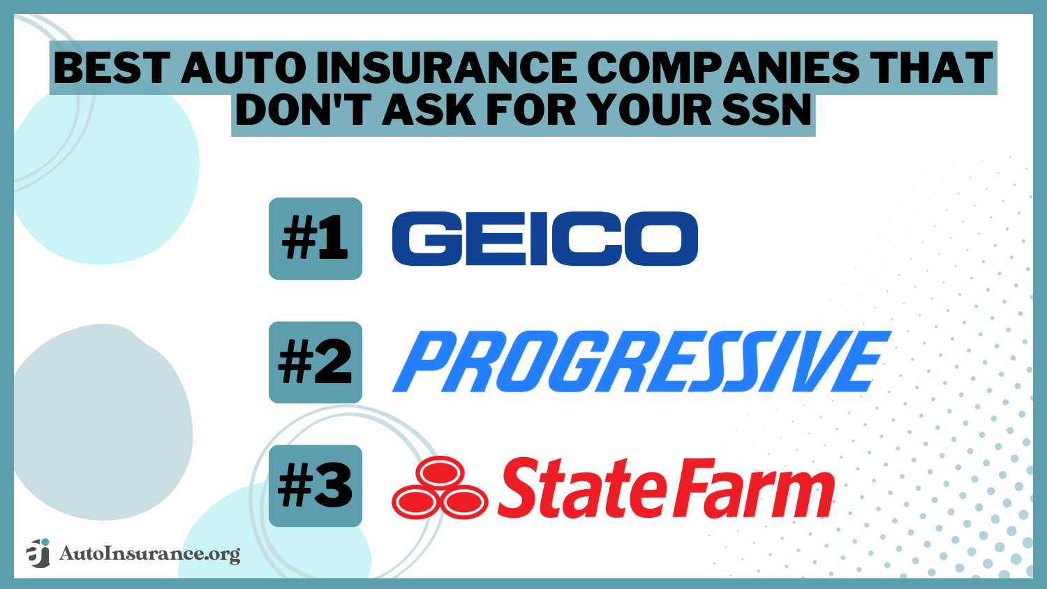 8 Best Auto Insurance Companies That Don’t Ask for Your SSN (2024)