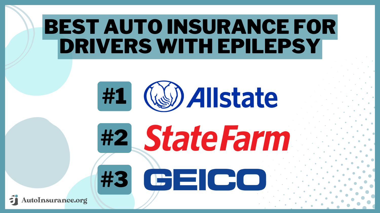 Best Auto Insurance for Drivers with Epilepsy: Allstate, State Farm, and Geico
