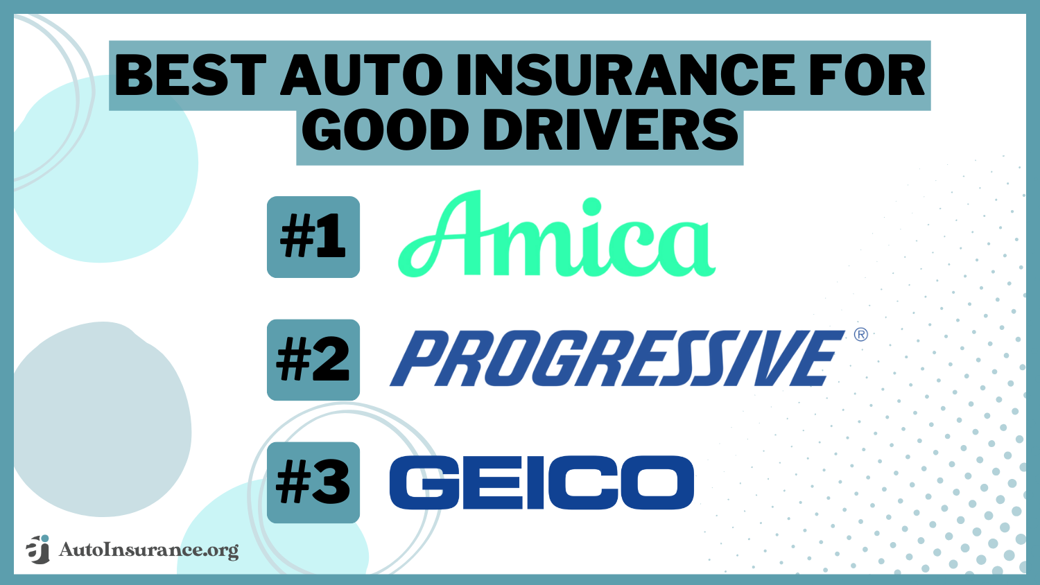Best Auto Insurance for Good Drivers: Amica, Progressive, Geico