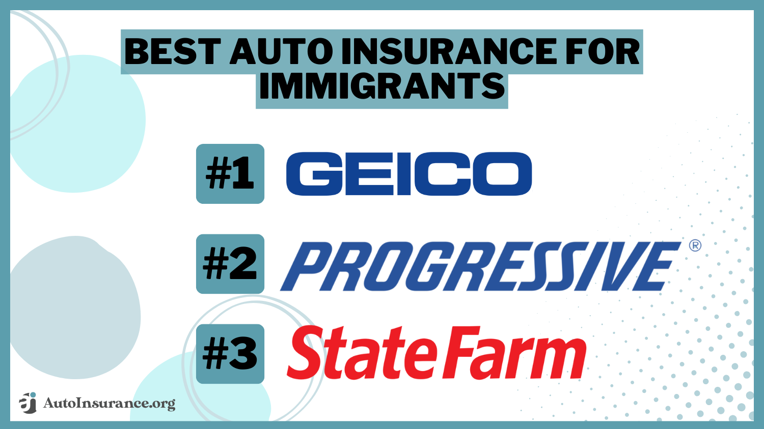 Best Auto Insurance for Immigrants: Geico, Progressive, State Farm