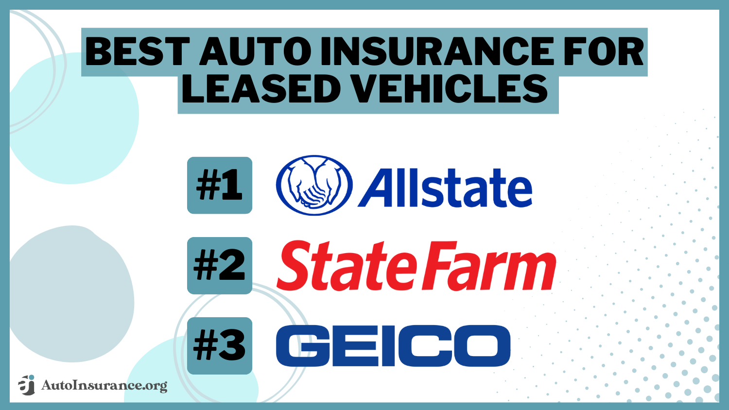 Allstate, State Farm, Geico: Best auto insurance for leased vehicles