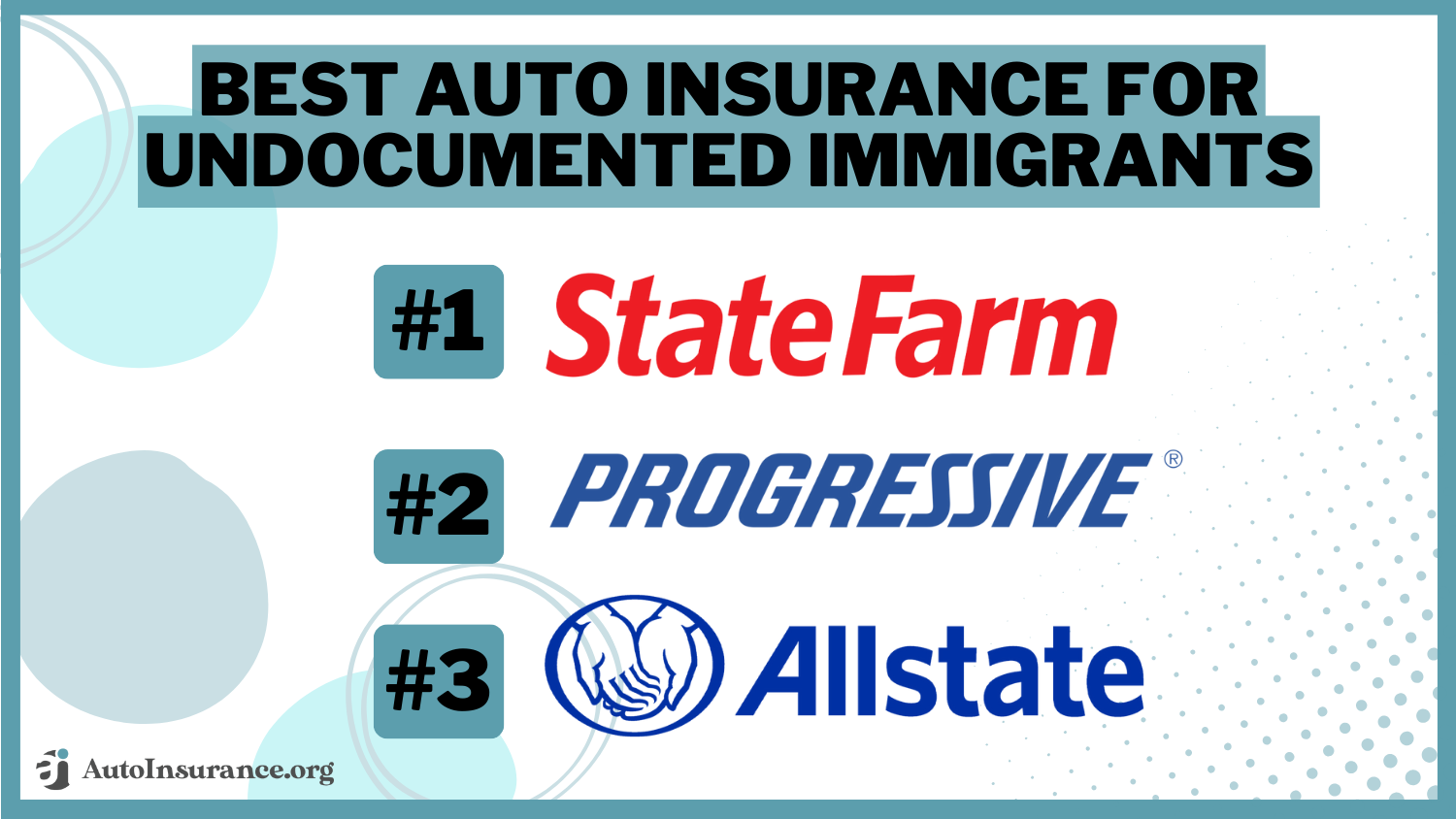 Best Auto Insurance for Undocumented Immigrants: State Farm, Progressive, Allstate