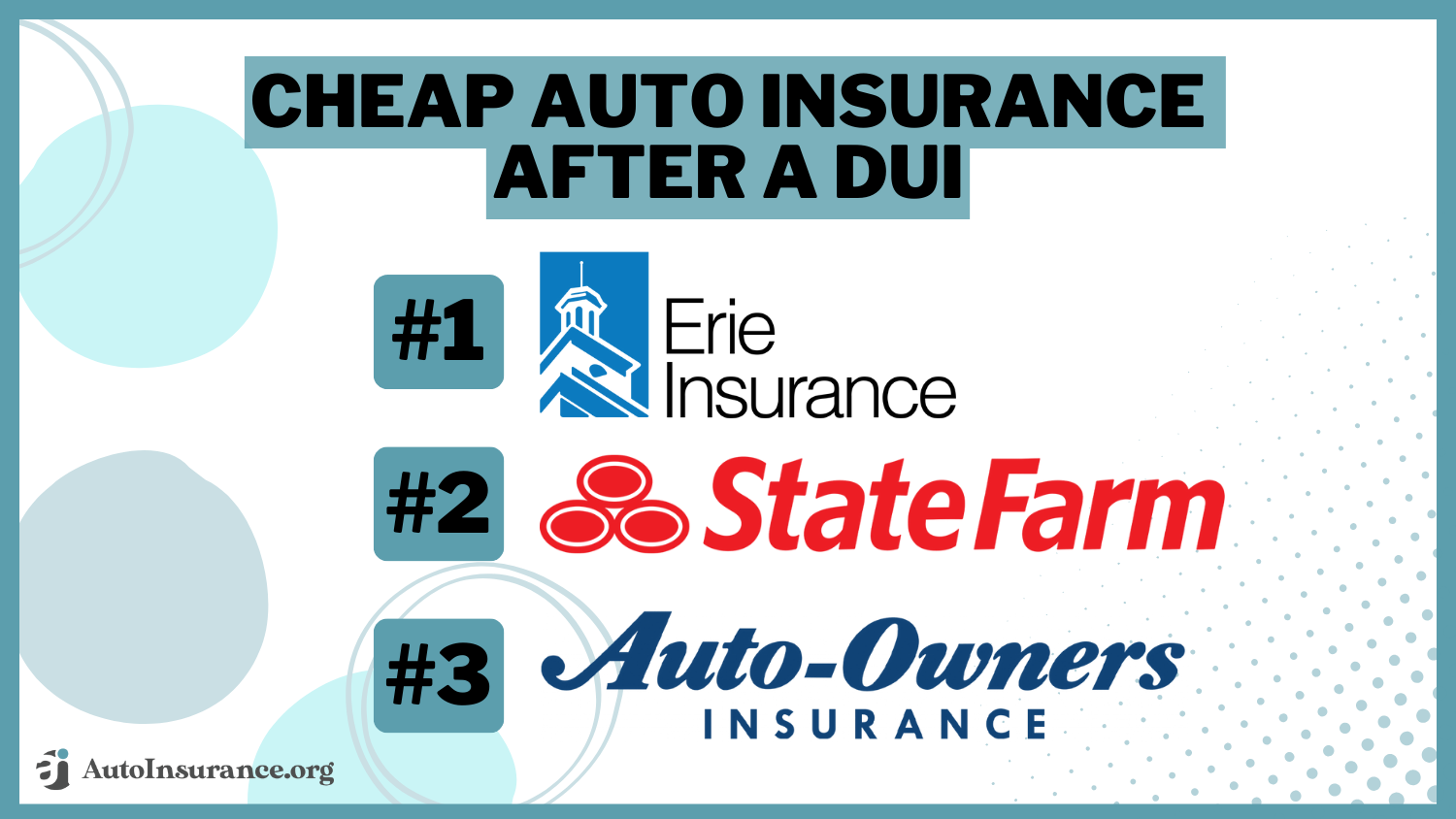 Erie state farm auto-owners Cheap Auto Insurance After A DUI