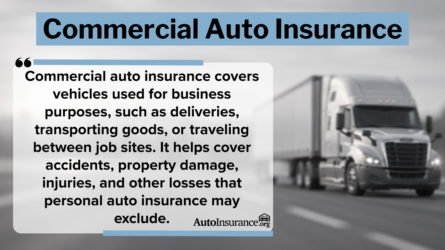 Commercial Auto Insurance Commercial Auto Insurance