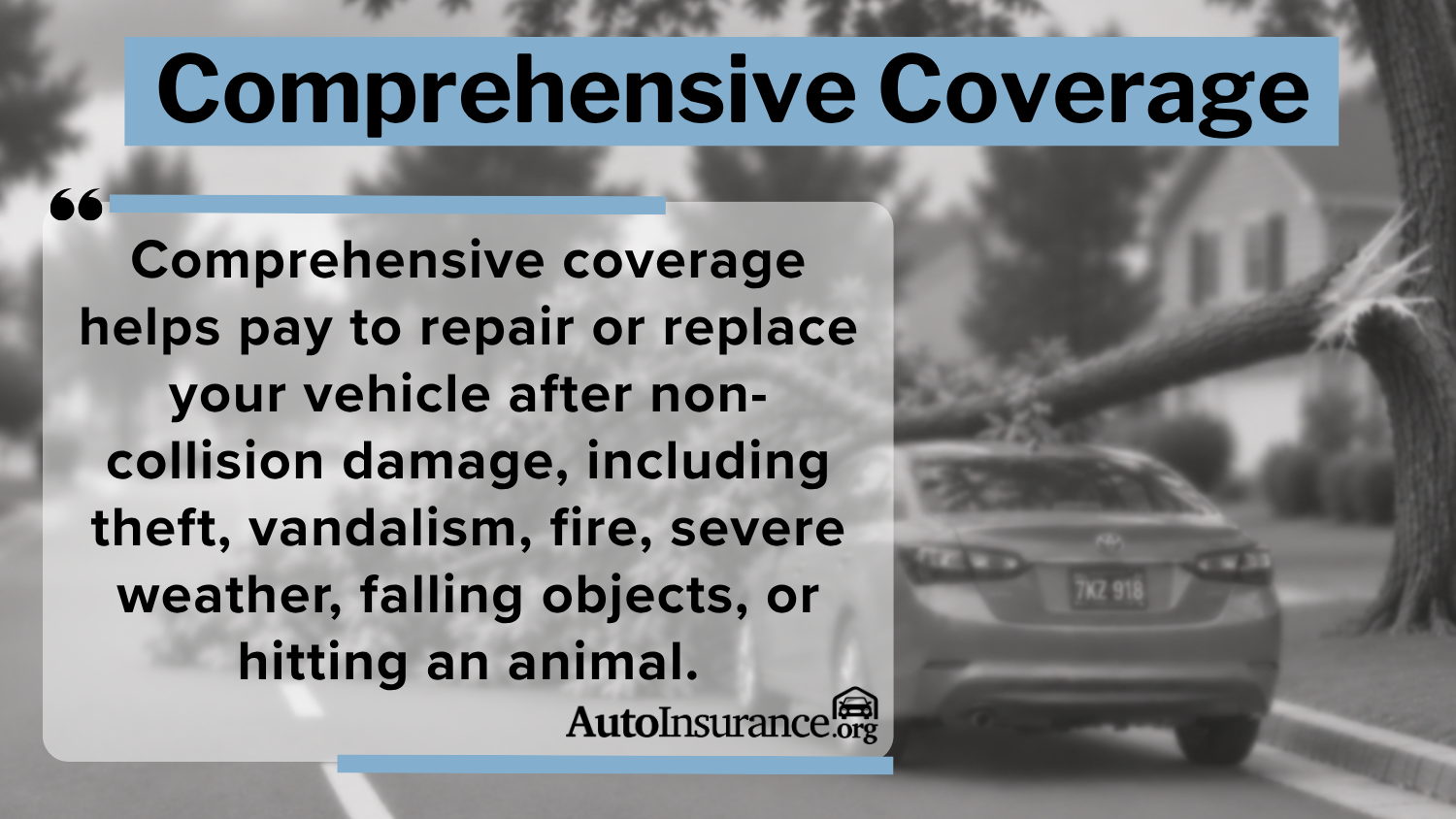 Comprehensive Coverage Definition Card Comprehensive Coverage Definition Card