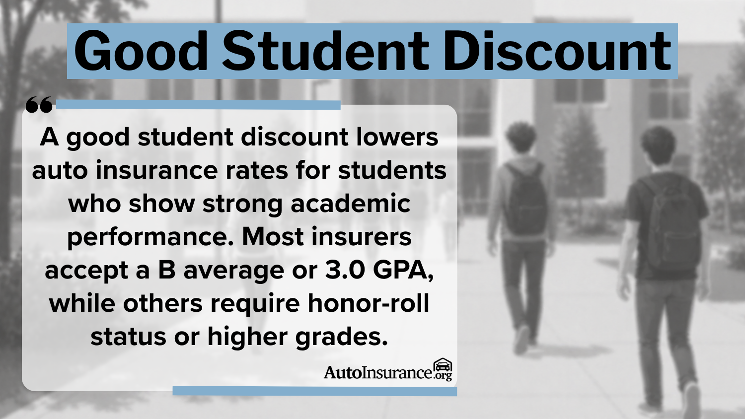 Good Student Discount Definition Card Good Student Discount Definition Card