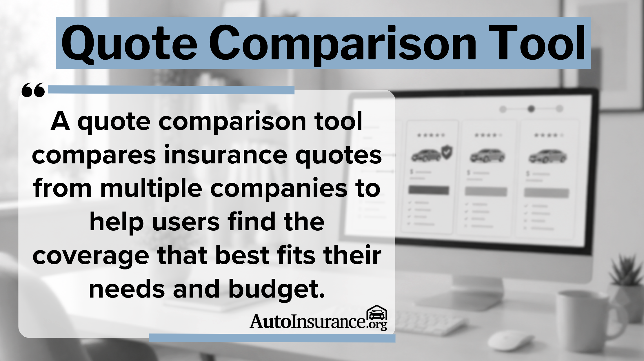 Quote Comparison Tool Definition Card Quote Comparison Tool Definition Card