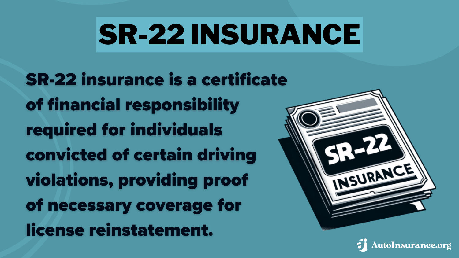 SR-22 Insurance Definition Card: Traders Auto Insurance Review