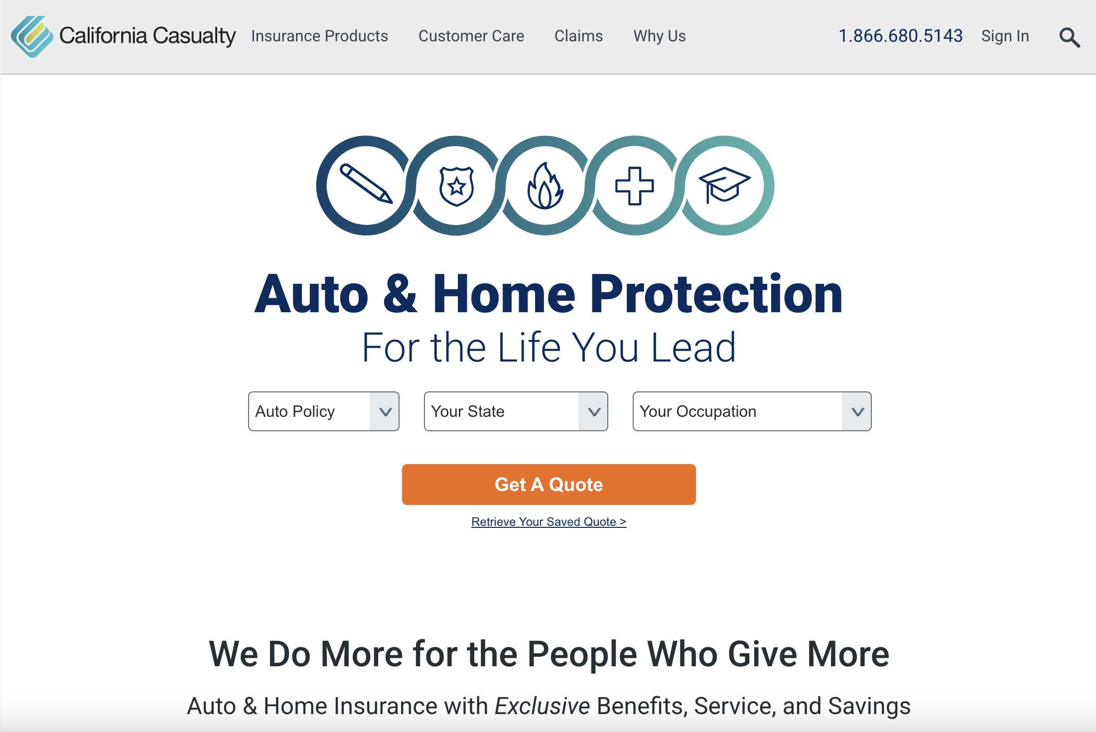 California Casualty Homepage: Best Auto Insurance for Firefighters