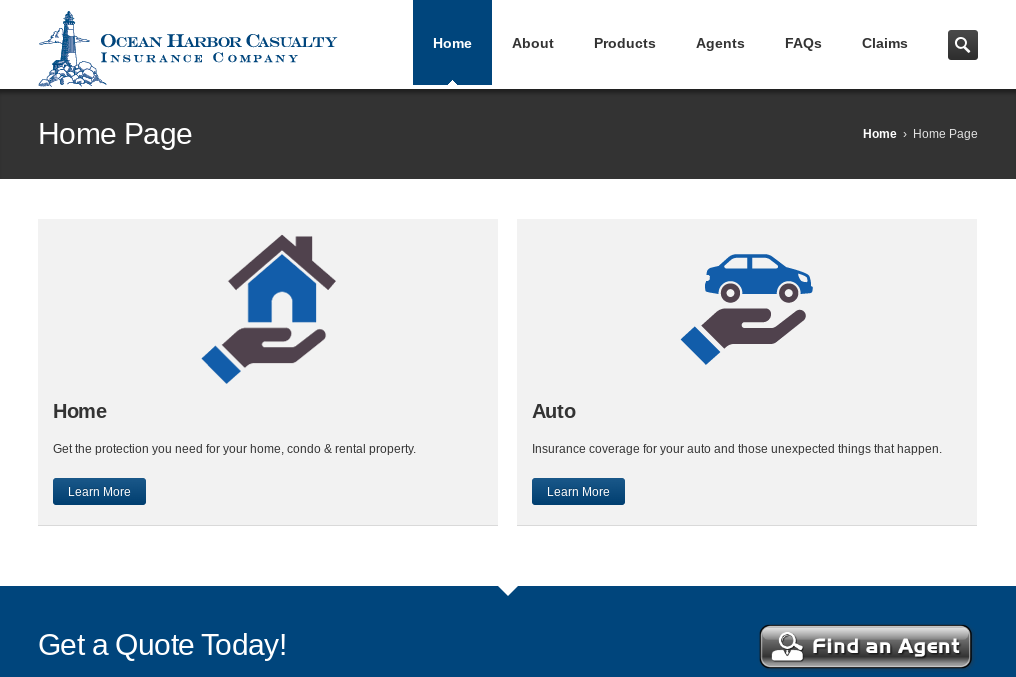 Ocean Harbor Auto Insurance Screenshot: Ocean Harbor Auto Insurance Review