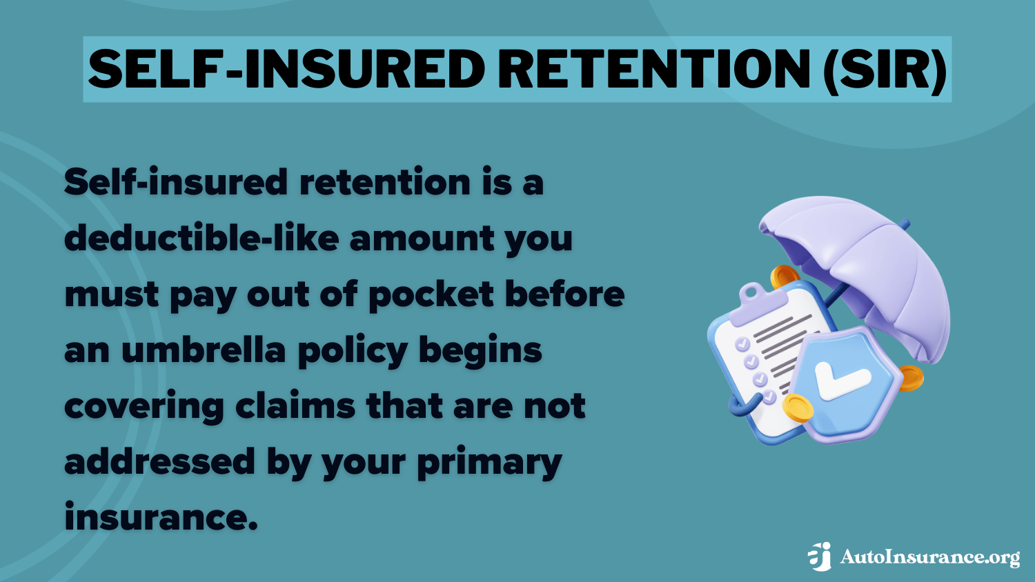 Self-Insured Retention (SIR)