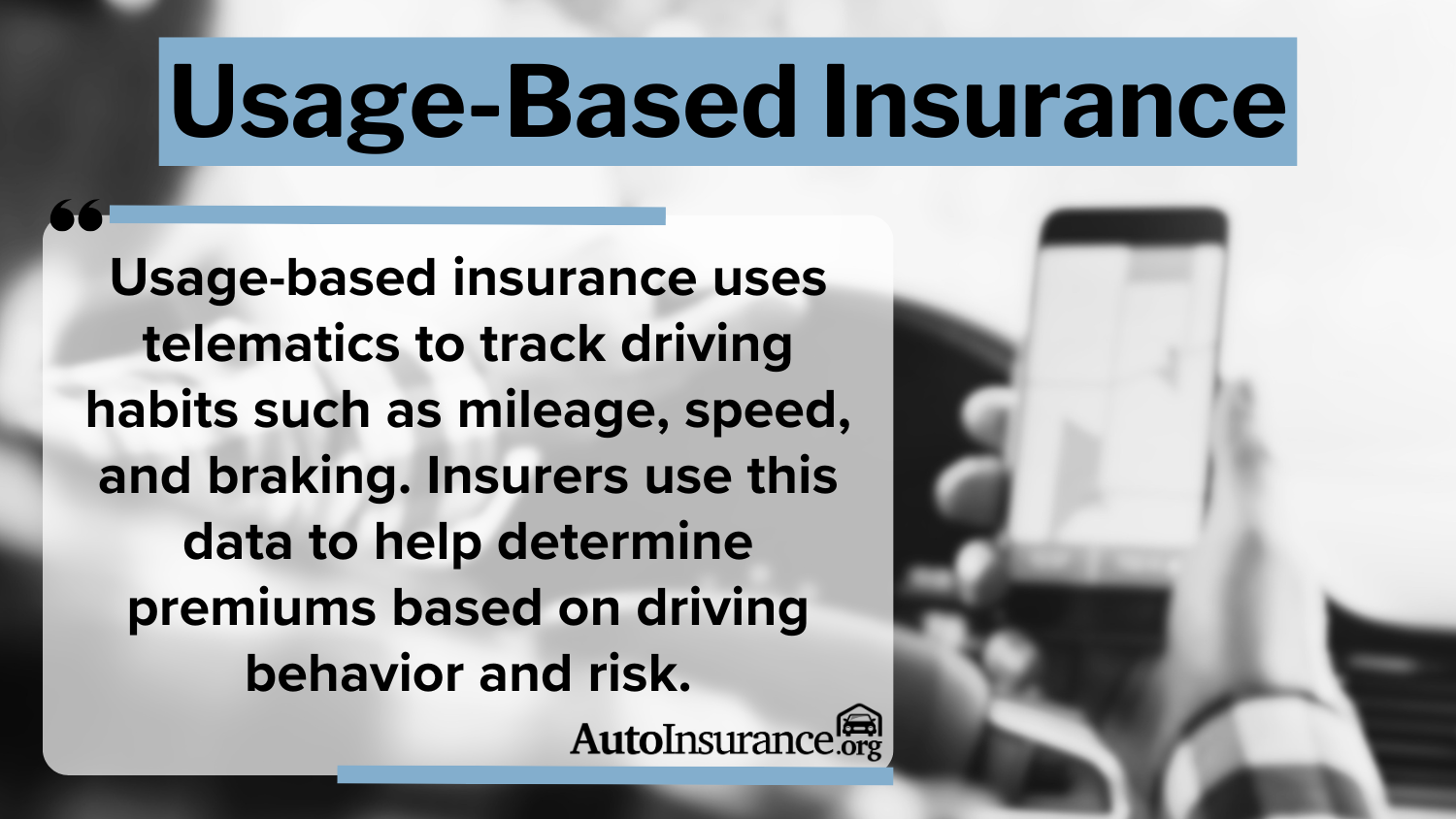 Best Auto Insurance for Good Drivers: Usage-Based Insurance Definition Card Best Auto Insurance for Good Drivers: Usage-Based Insurance Definition Card