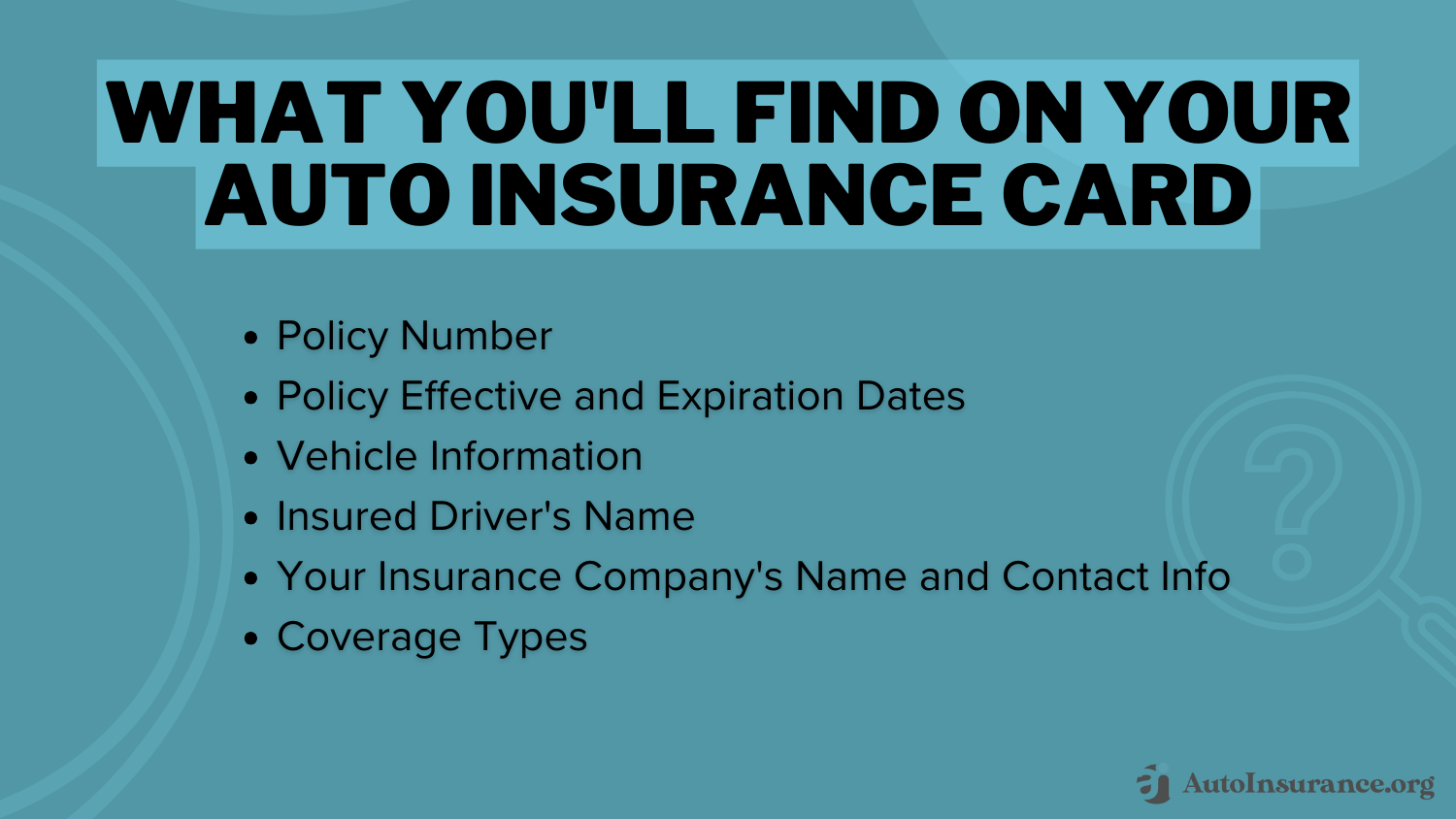 What You'll Find on Your Auto Insurance Card: Does your car need to be registered to get auto insurance?