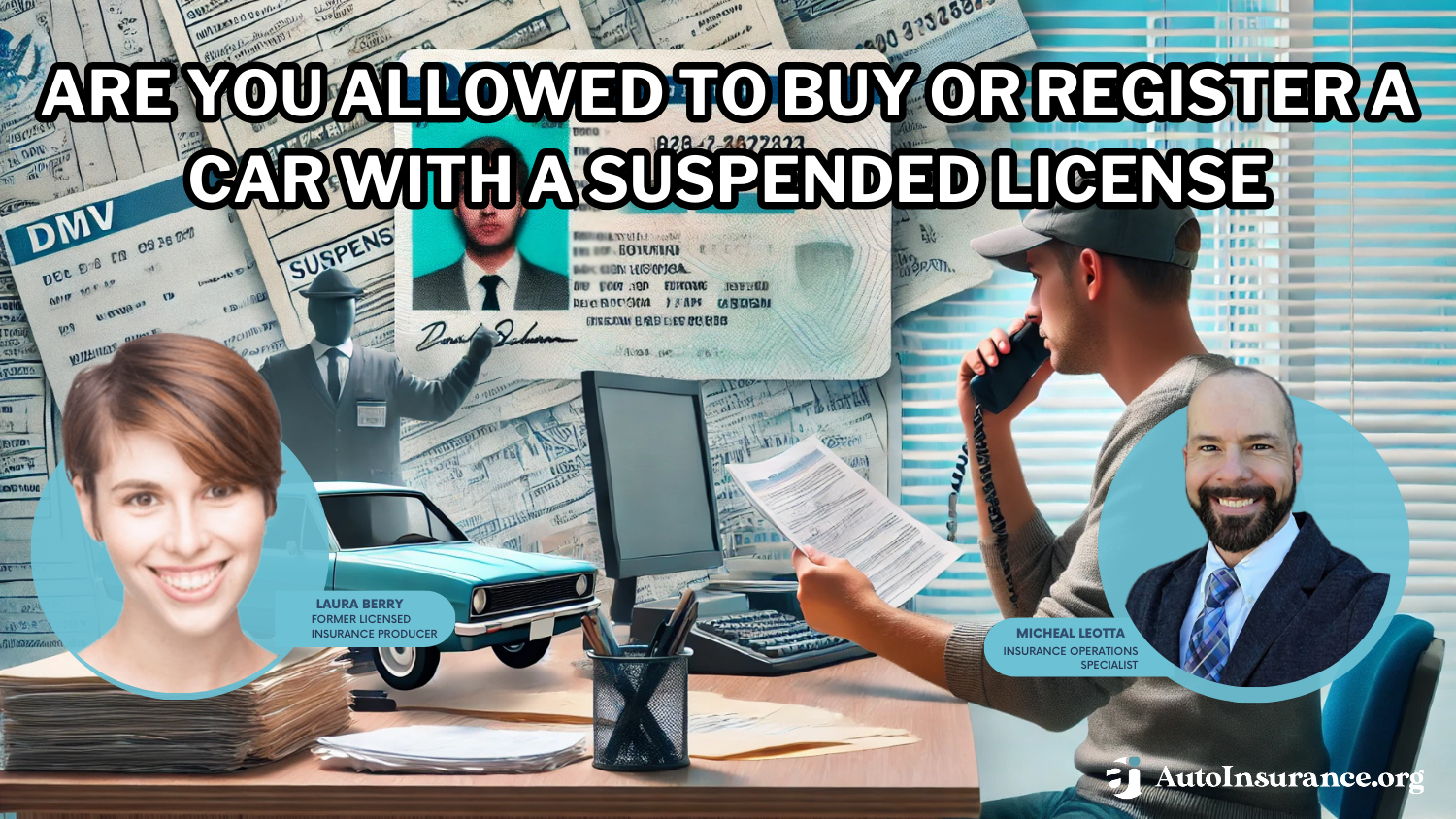 Are you allowed to buy or register a car with a suspended license