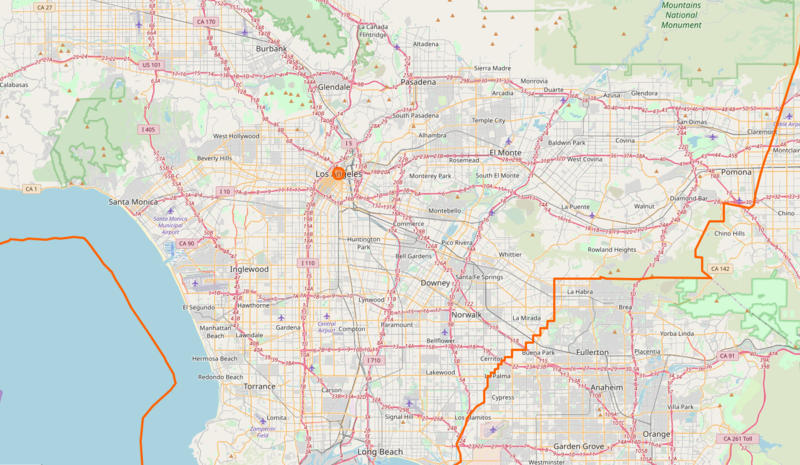 Los Angeles Street Map