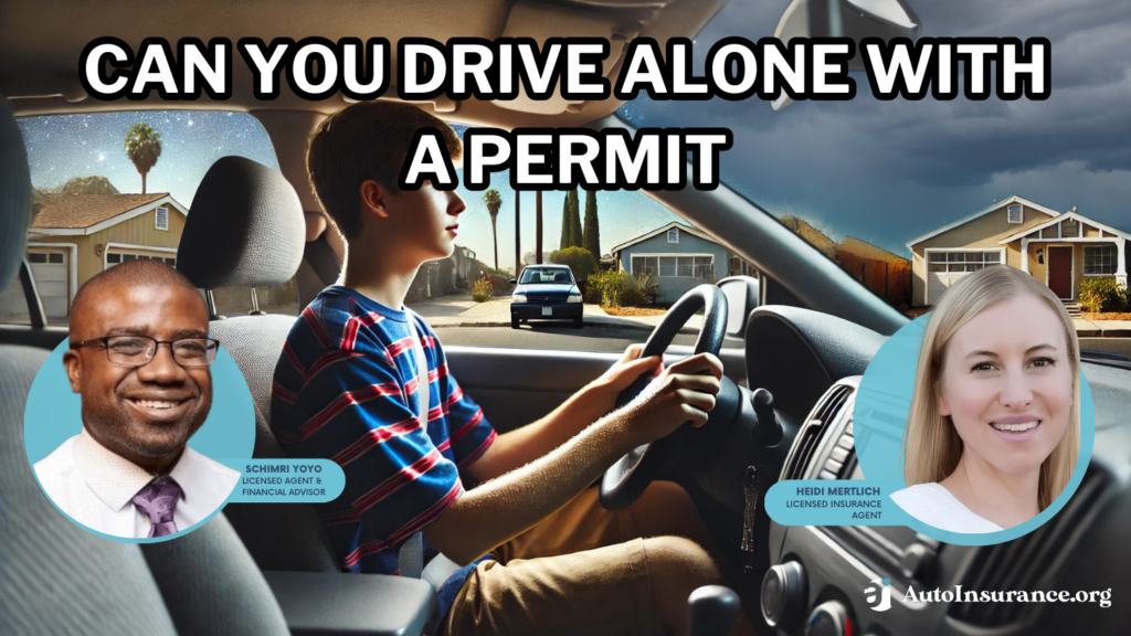 Can you drive alone with a permit 2024 autoinsurance