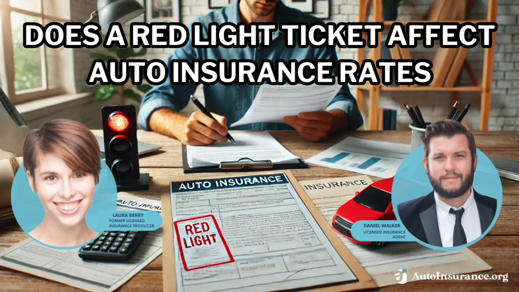 Does a red light ticket affect auto insurance rates?