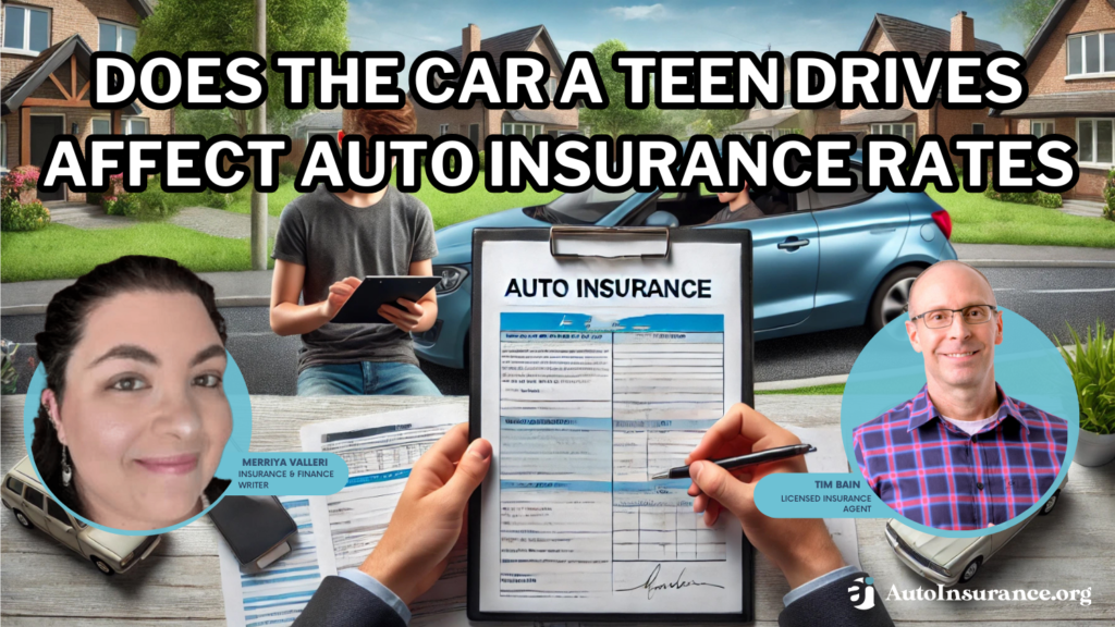 Does the car a teen drives affect auto insurance rates? (2024(03)