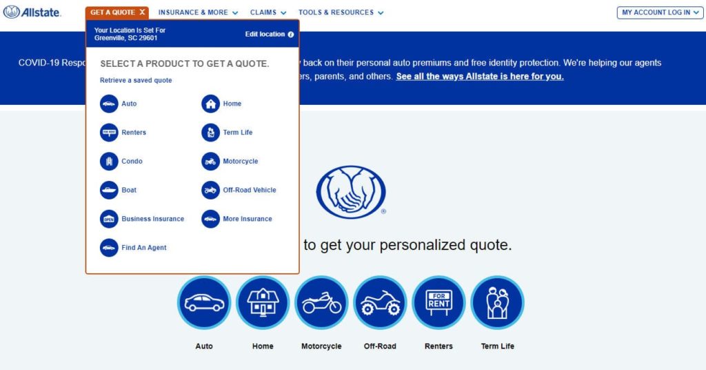 Allstate Auto Insurance Free Quote Allstate Auto Insurance Review (2021) | AutoInsurance.org