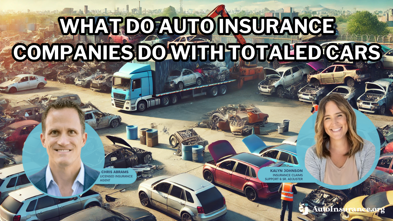 What do auto insurance companies do with totaled cars?