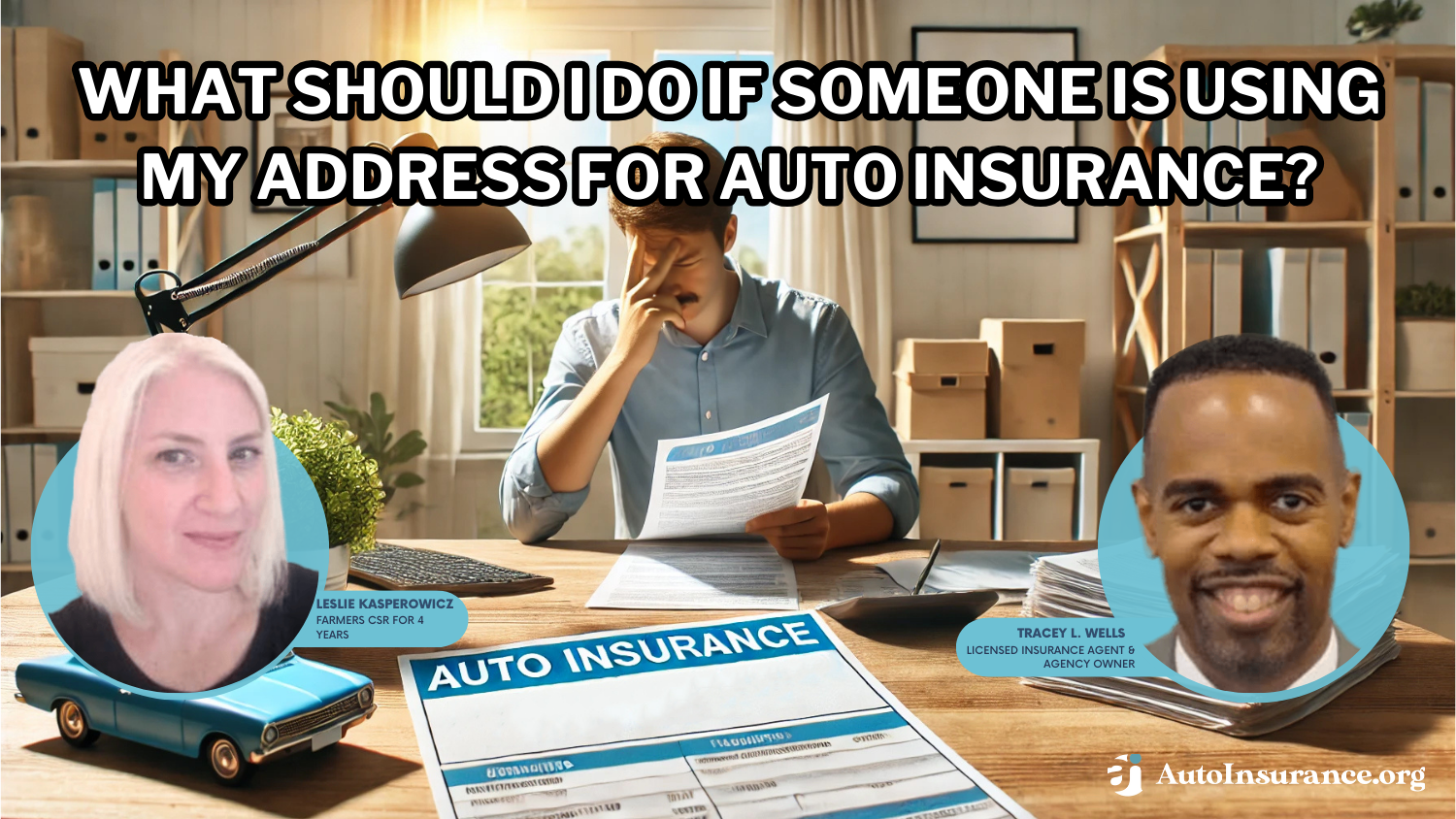 What should I do if someone is using my address for their auto ...
